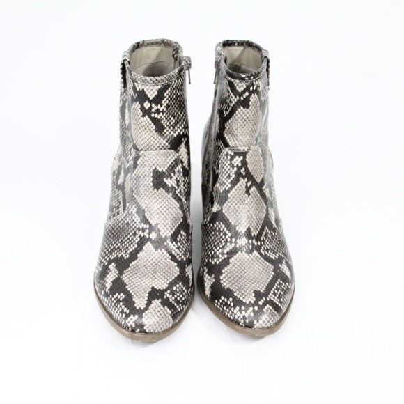 Carlos Santana Boots sz 10 Women Western Bootie Faux Leather Rowan snakeskin - Picture 4 of 9